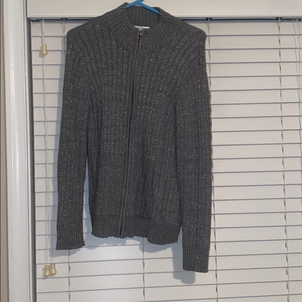 Full Zip Sweater with Pockets